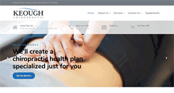 Desktop Screenshot of keoughchiropractic.com