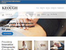 Tablet Screenshot of keoughchiropractic.com